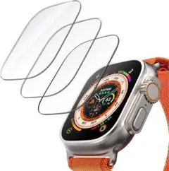 Apple Watch Ultra •2 49mm ガラスフィルム 3枚セット