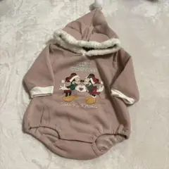 新品　ディズニー　ミッキー　ミニー　サンタコス　ハート　ロンパース　70〜80