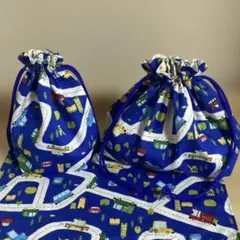 【車柄】お弁当袋　コップ袋　ランチョンマット　ハンドメイド