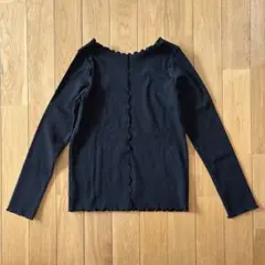 INGNI メロウフリルリブカットソー M