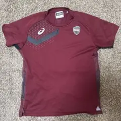 ASICS Vissel Kobe ワインレッドシャツ M