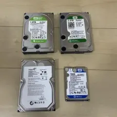 HDD まとめる2個 WesternDigitalの2TBとSeagate