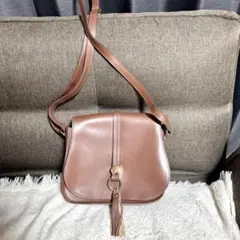 再値下げ★タッセルブラウンショルダーバッグ