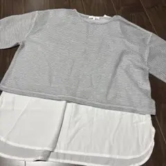 新品 GLOBAL WORK 半袖メッシュニットL