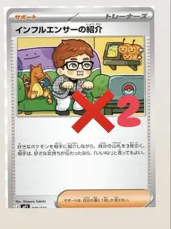 インフルエンサーの紹介カード x2