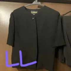 即日発送‼️セレモニー　喪服　ツーピース　１３号　ラピーヌ　半袖　クリーニング済み