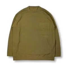 定価15,400円【クレプスキュール】ポケットニットカットソー ロンTマスタードのサムネイル