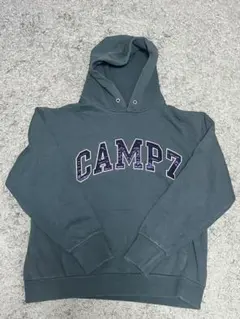 CAMP7 パーカー ダークグリーン Ｌ