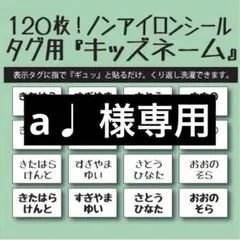 a♩ 様専用 リピ割 キッズネーム アイロン不要 お名前布シール タグ用☆