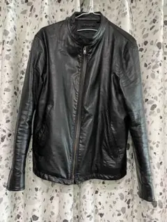 UNIQLO ブラック シングルライダースジャケット M