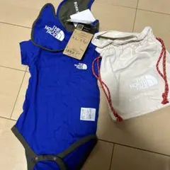 新品未開封　ザ　ノースフェイス　ベビー　 ロンパーススタイ2枚巾着セット 80