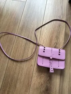JIL SANDER レザー ショルダーバッグ パープルのサムネイル
