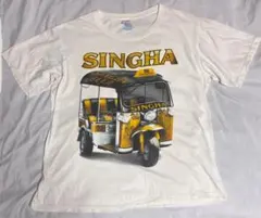 【古着】00s SINGHA beer トゥクトゥクT XL