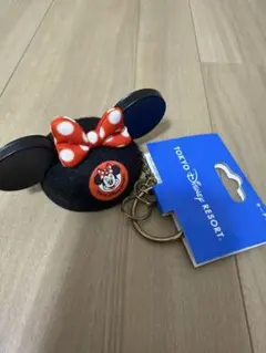 東京ディズニーリゾート ミニーマウス イヤーハット キーチェーン タグ付き