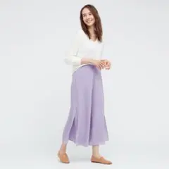UNIQLO シフォンスリットスカートパンツ【新品未使用タグ付】