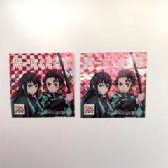 鬼滅の刃 ホログラムステッカー 2枚セット