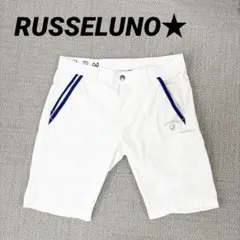 新品タグ付 ラッセルノ Russeluno ゴルフ ハーフパンツ ホワイト 4 2026年最新】ラッセルノゴルフハーフパンツの人気アイテム - メルカリ
