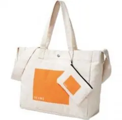 BEAMS ビームス【ショルダーストラップ付き トートバッグ＆ポーチ】