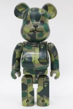 【希少】BE@RBRICK BAPE 1st CAMO YELLOW 100%