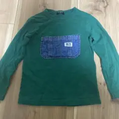 KID BOW 長袖カットソー 120 グリーン