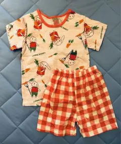 【美品】小さめ110cm 半袖 パジャマ 上下セット 綿100%