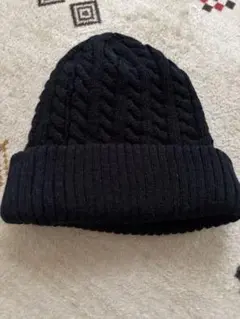ニット帽　黒