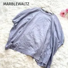 マーブルワルツ　USAコットン ドルマンスリーブTシャツ 半袖　ブルー【M】