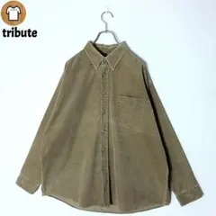 tribute コーデュロイ シャツ 2XL 3L ボタンダウン B229