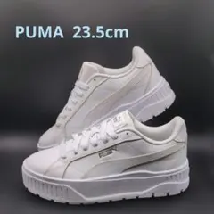 PUMAプーマカルメン 2 レザー スニーカー 厚底ホワイト 23.5cmのサムネイル