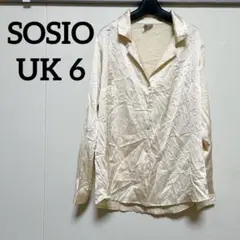 SOSIO クリーム色 長袖シャツ UK 6