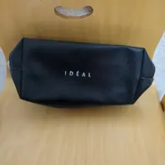 ✦最安値✦まとめ買い可✦IDÉAL ブラックポーチ 合成皮革