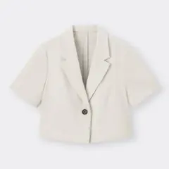 ハーフスリーブクロップドジャケット GU ※ほぼ未使用