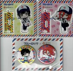 【新品】ブルーロック【アクリルスタンド2種+缶バッジ1セット】千切豹馬&蜂楽廻■