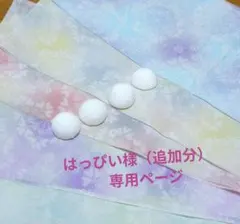 はっぴい様（追加分）　専用ページ