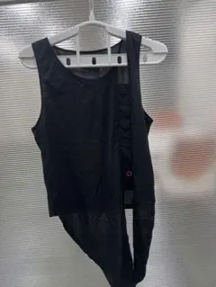 新品未使用】FEELCYCLE☆メッシュレイヤードタンク☆イエローグリーン