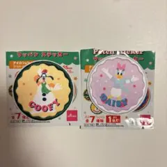 ディズニー ワッペンステッカー グーフィー デイジー 2個セット