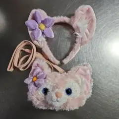 リーナベル 耳付きカチューシャとパスケース セット