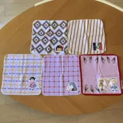 3COINS りぼん70周年　ミニタオルハンカチ 5枚セット