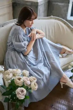 Her lip to - airy volume sleeve dress - メルカリ
