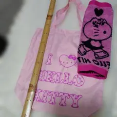 I LOVE HELLO KITTY トートバッグとタオルハンカチセット