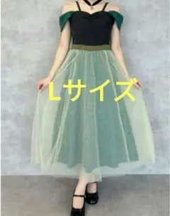 Lサイズ 戴冠式 アナ アナ雪 しまむら なりきり ワンピース キャミワンピ