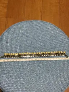 ゴールド ビーズ ブレスレット 約20cm