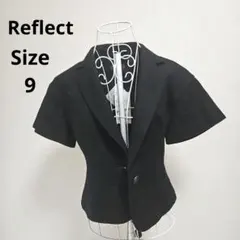 【タグ付き⭐Reflect】黒　アンゴラ混　ジャケット　サイズ9のサムネイル