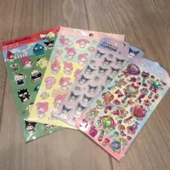 サンリオ　ペタペタシール　宝石　クロミ　マイメロ　ハンギョドン　ポムポムプリン