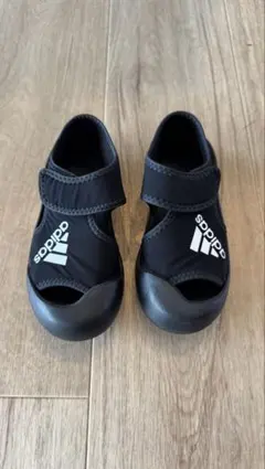 adidas サンダル 17.5cm 黒