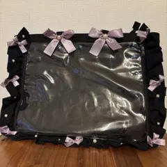 ザッカマート ラベンダー A3フリル 痛バッグ用トートバッグ くすみパープル