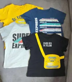 Dr.YELLOWなど人気の電車⁄新幹線 Tシャツまとめ売り 110cm