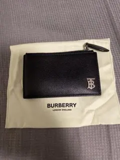 【レア】Burberry ブラックレザー　小銭入れ　カード入れ