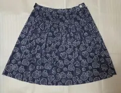 LAURA ASHLEY London シェル柄 フレアスカート L相当のサムネイル