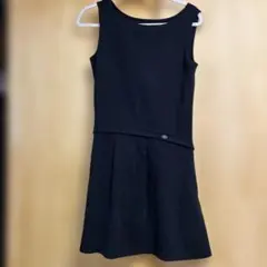 FOXEY NEW. YORK 40 ノースリーブひざ丈ワンピース 黒